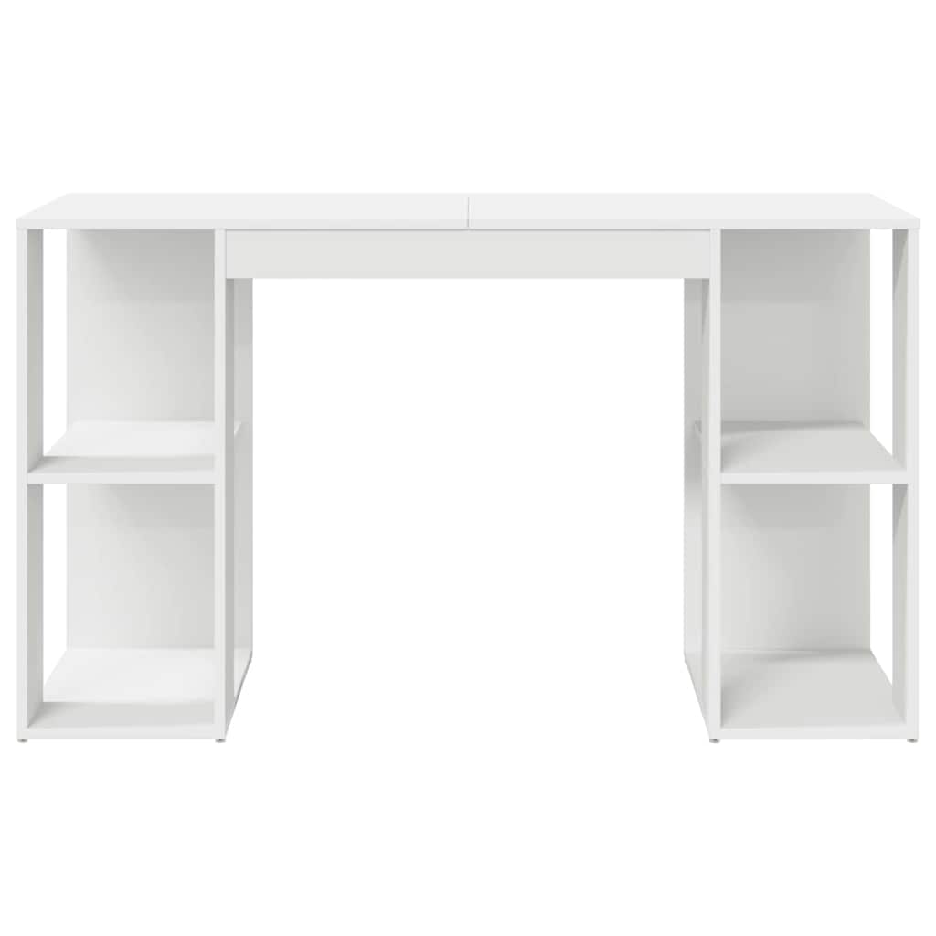 Scrivania Bianco 130 x 50.5 x 75 cm Legno multistrato