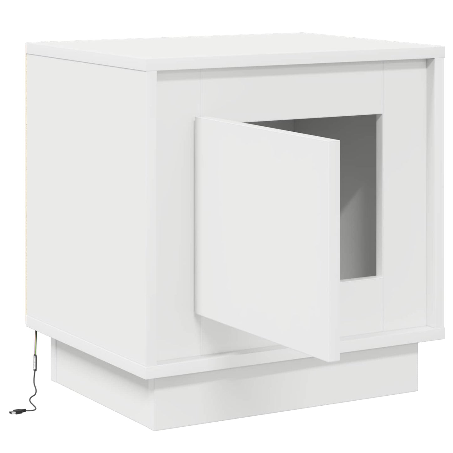 Armadio da Notte Bianco 44 x 34,5 x 45 cm Legno multistrato