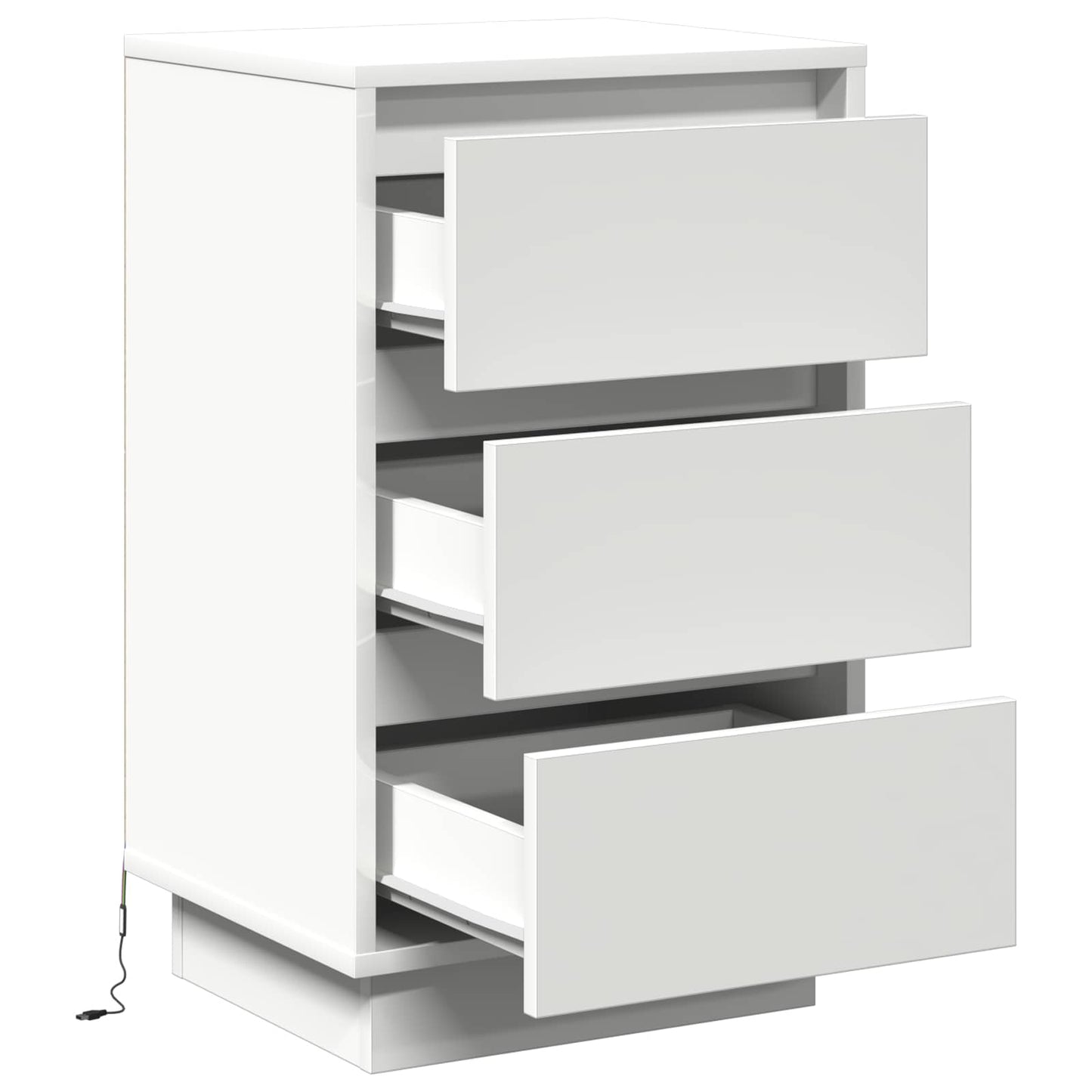 Armadio da Notte Bianco 39 x 34,5 x 65 cm Legno multistrato