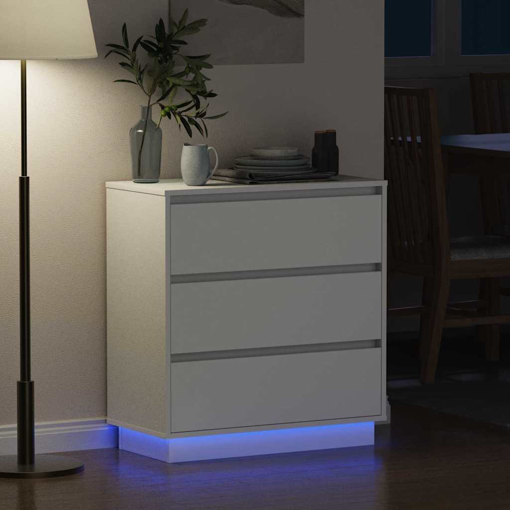 Armadio da Notte Bianco 71 x 34,5 x 75 cm Legno multistrato
