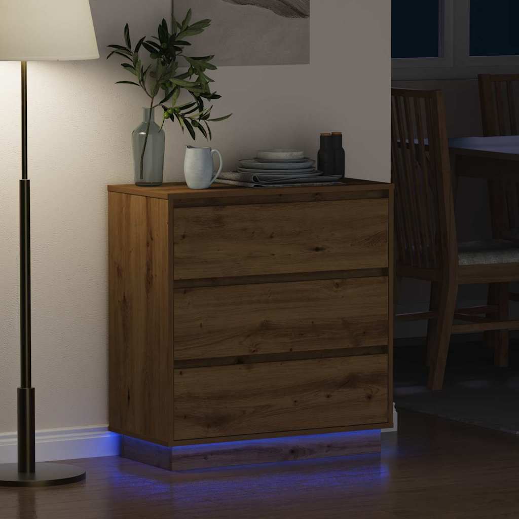Armadio da Notte Rovere artigianale 71 x 34,5 x 75 cm