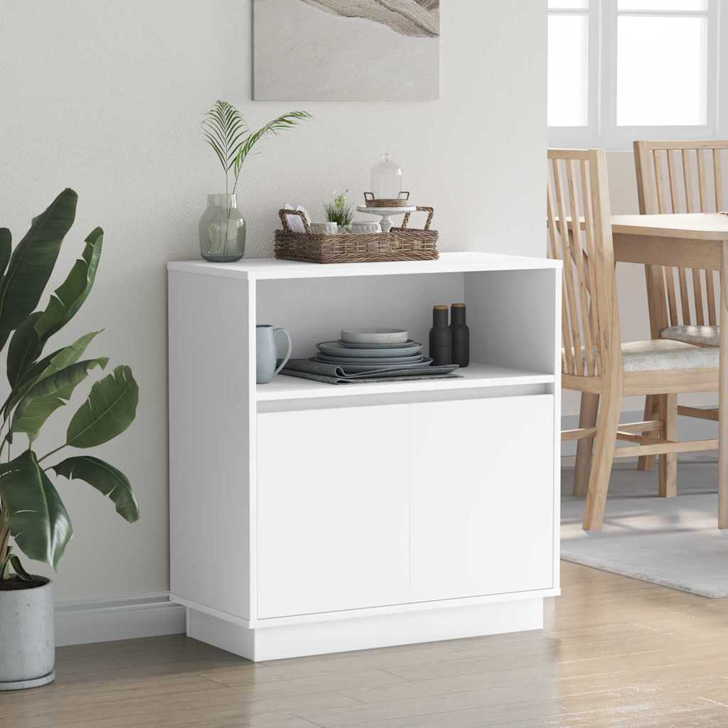 Madia LED Bianco 71 x 34,5 x 75 cm Legno multistrato