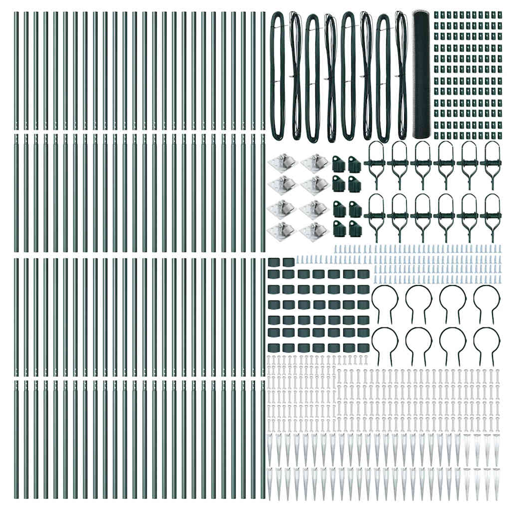 Palo della recinzione Verde 100 x 1,2 m (rete da 13 mm)