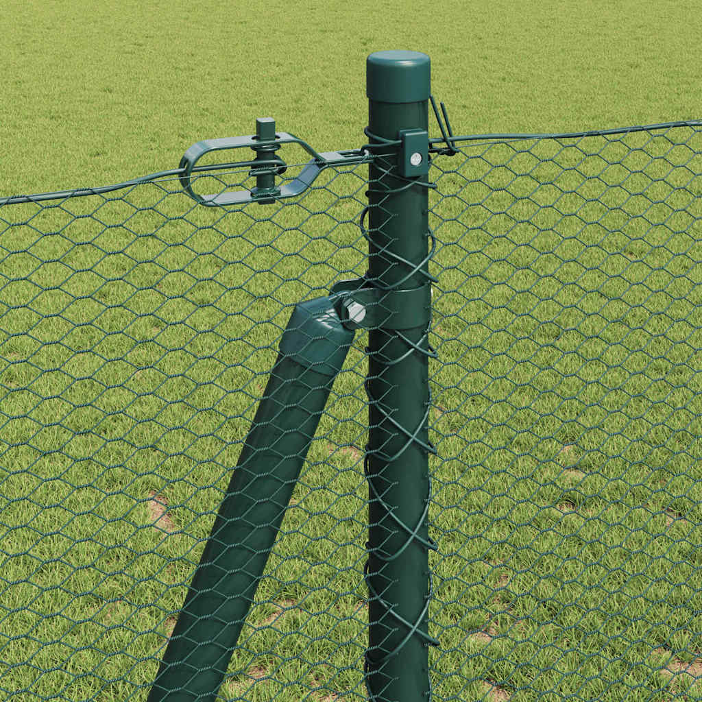Palo della recinzione Verde 25 x 1,2 m (rete da 13 mm) Acciaio