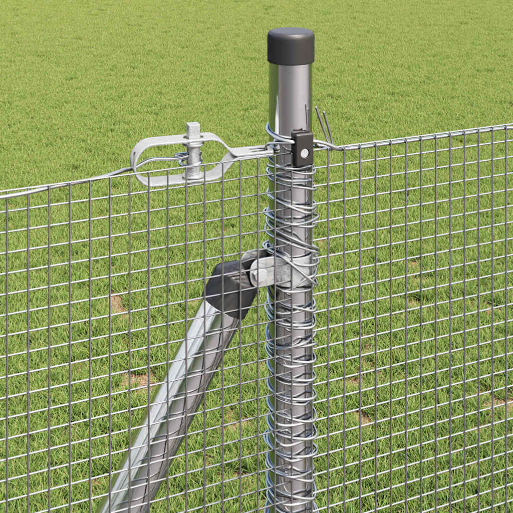 Palo della recinzione Argento 10 x 1 m (rete 12 x 12 mm)