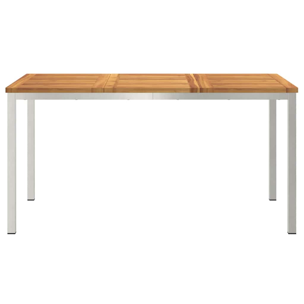 TavolodaPranzo Marrone Legno di Acacia Massello