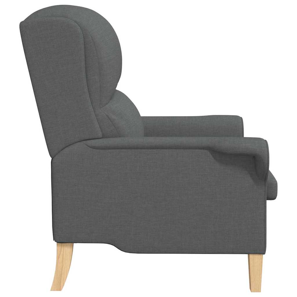 poltrona Grigio scuro 76 x 94 x 102 cm Tessuto