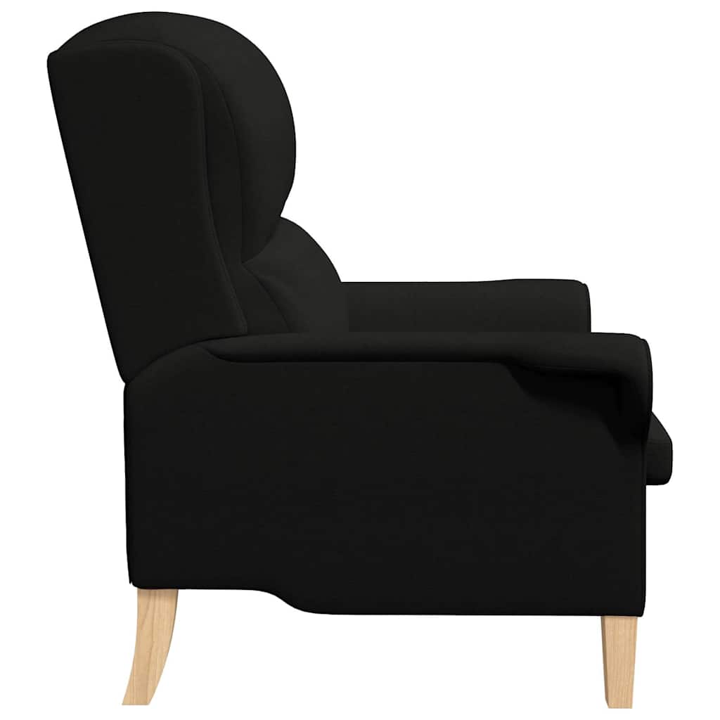 poltrona Nero 76 x 94 x 102 cm Tessuto
