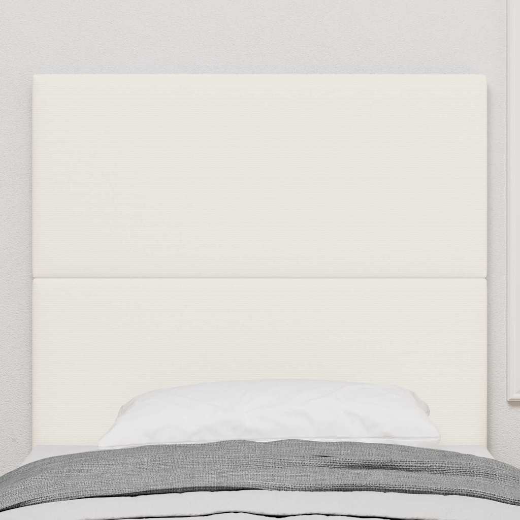 Testiera Crema 90 cm Tessuto in Cords