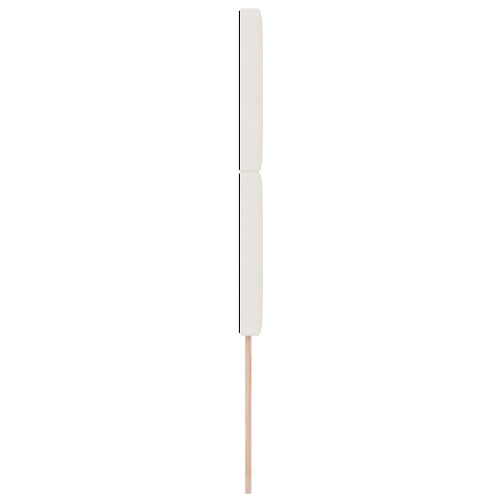 Testiera Crema 100 cm Tessuto in Cords