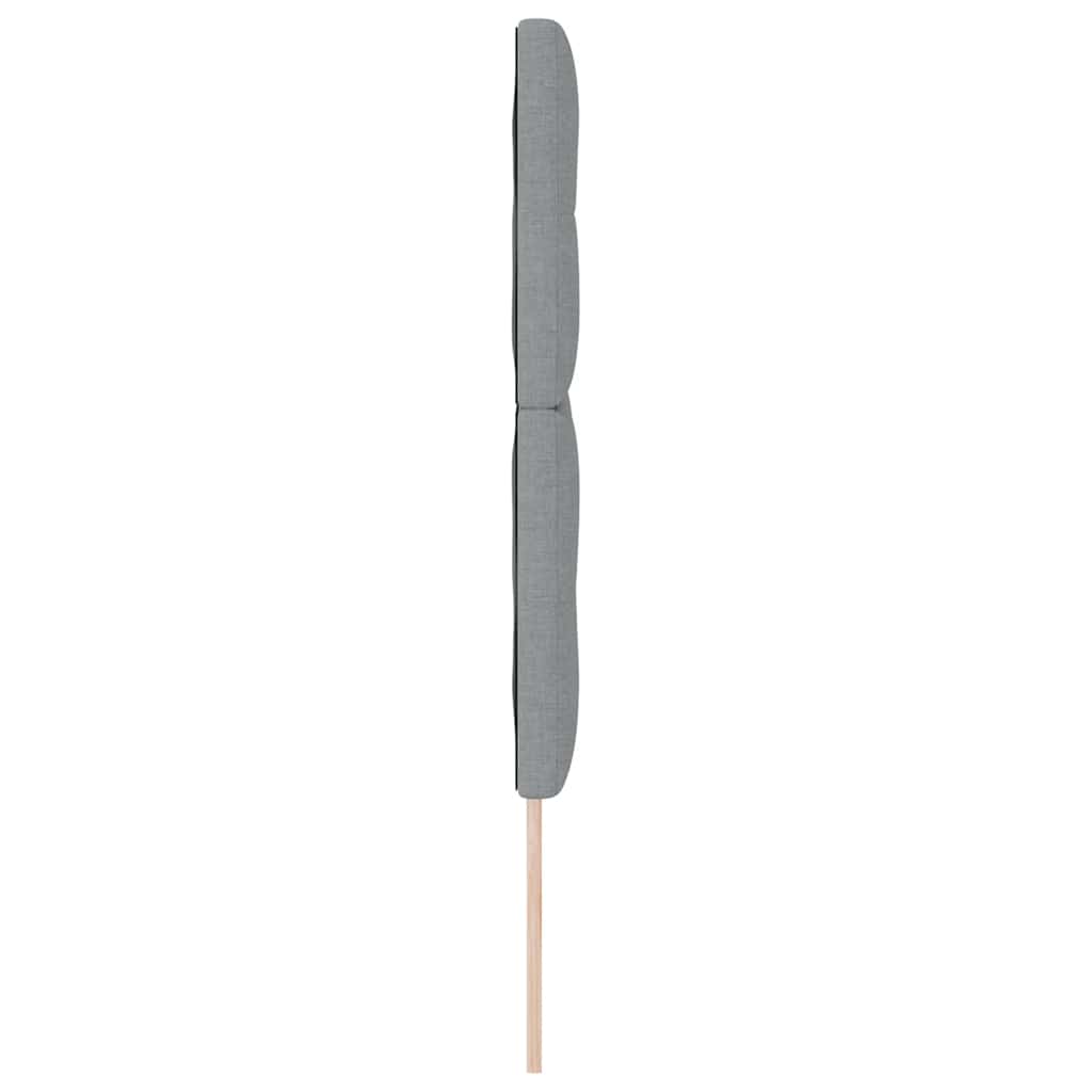 Testiera regolabile in altezza Grigio chiaro 144 cm Tessuto