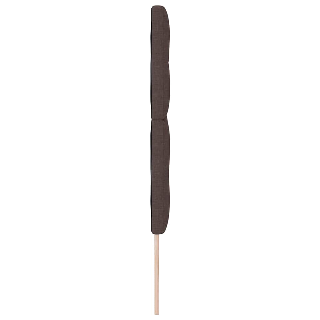 Testiera regolabile in altezza Marrone Scuro 160 cm Tessuto