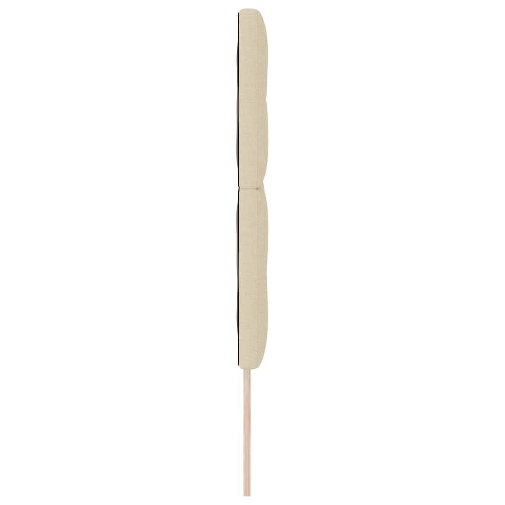 Testiera regolabile in altezza Crema 160 cm Tessuto