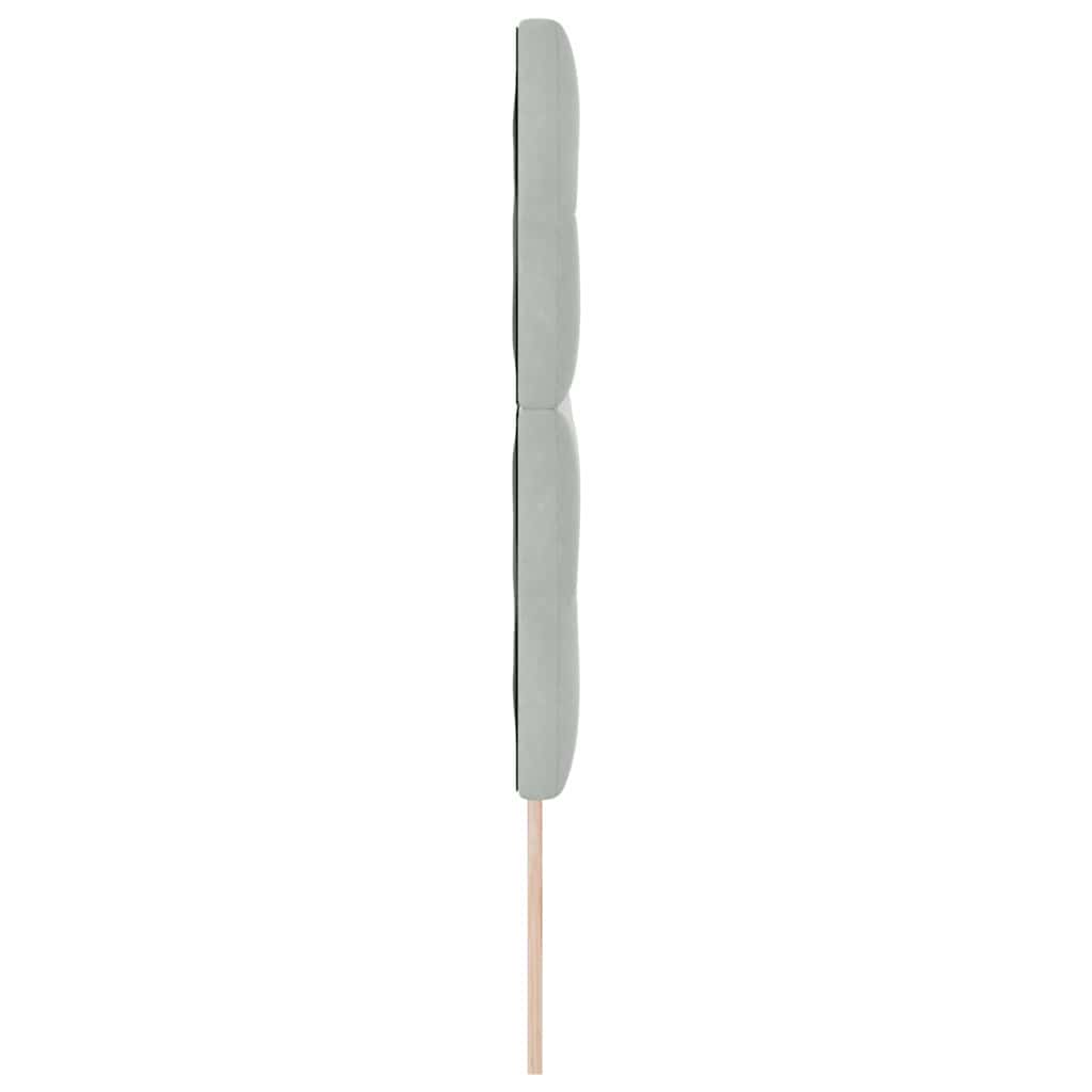 Testiera Grigio chiaro 160 cm Velluto