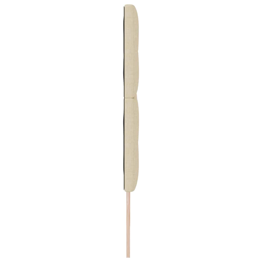 Testiera regolabile in altezza Crema 180 cm Tessuto