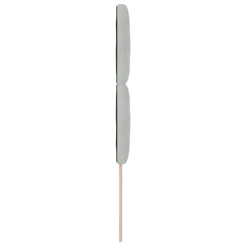 Testiera Grigio chiaro 90 cm Velluto
