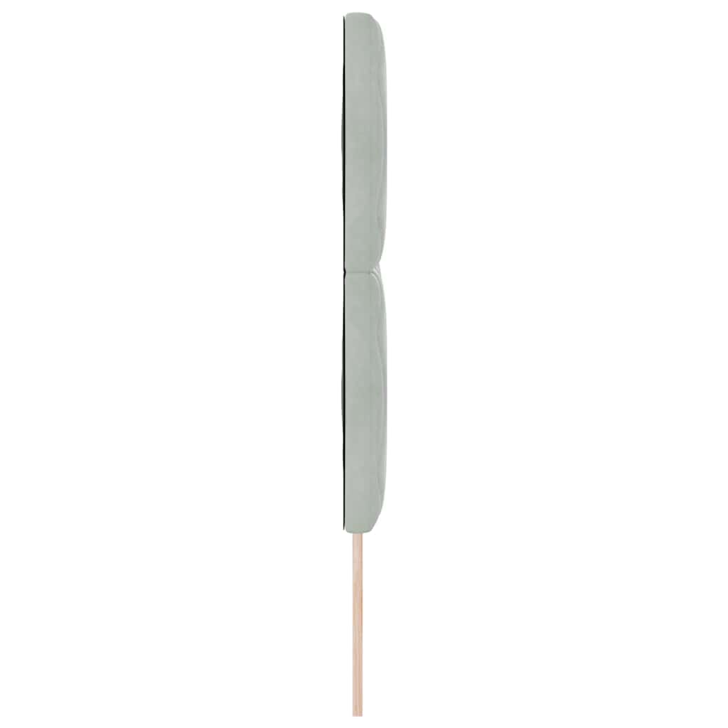 Testiera Grigio chiaro 144 cm Velluto