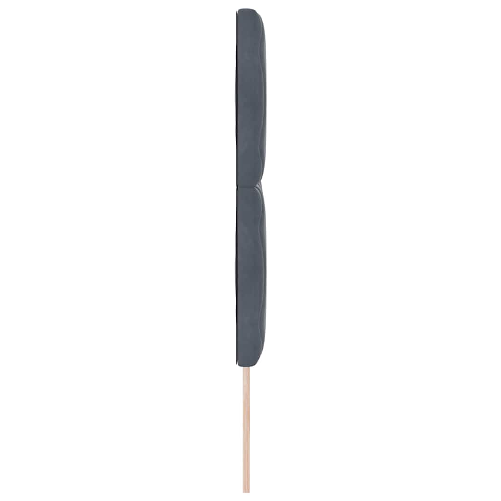 Testiera Grigio scuro 144 cm Velluto