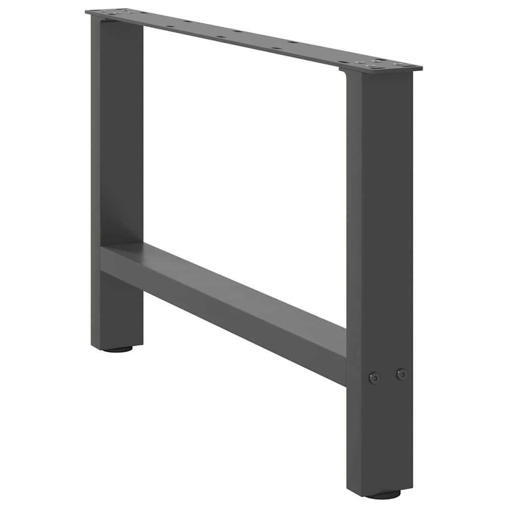 Gambe per Tavolino da Caffè Antracite 2 pz 70x(42-43) cm Acciaio