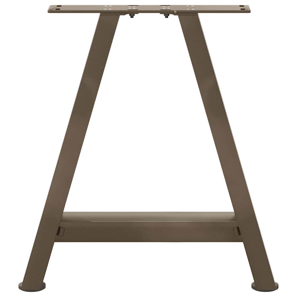 Gambe per Tavolino da Caffè a Forma di A 2 pz 38x(42-43) cm Acciaio