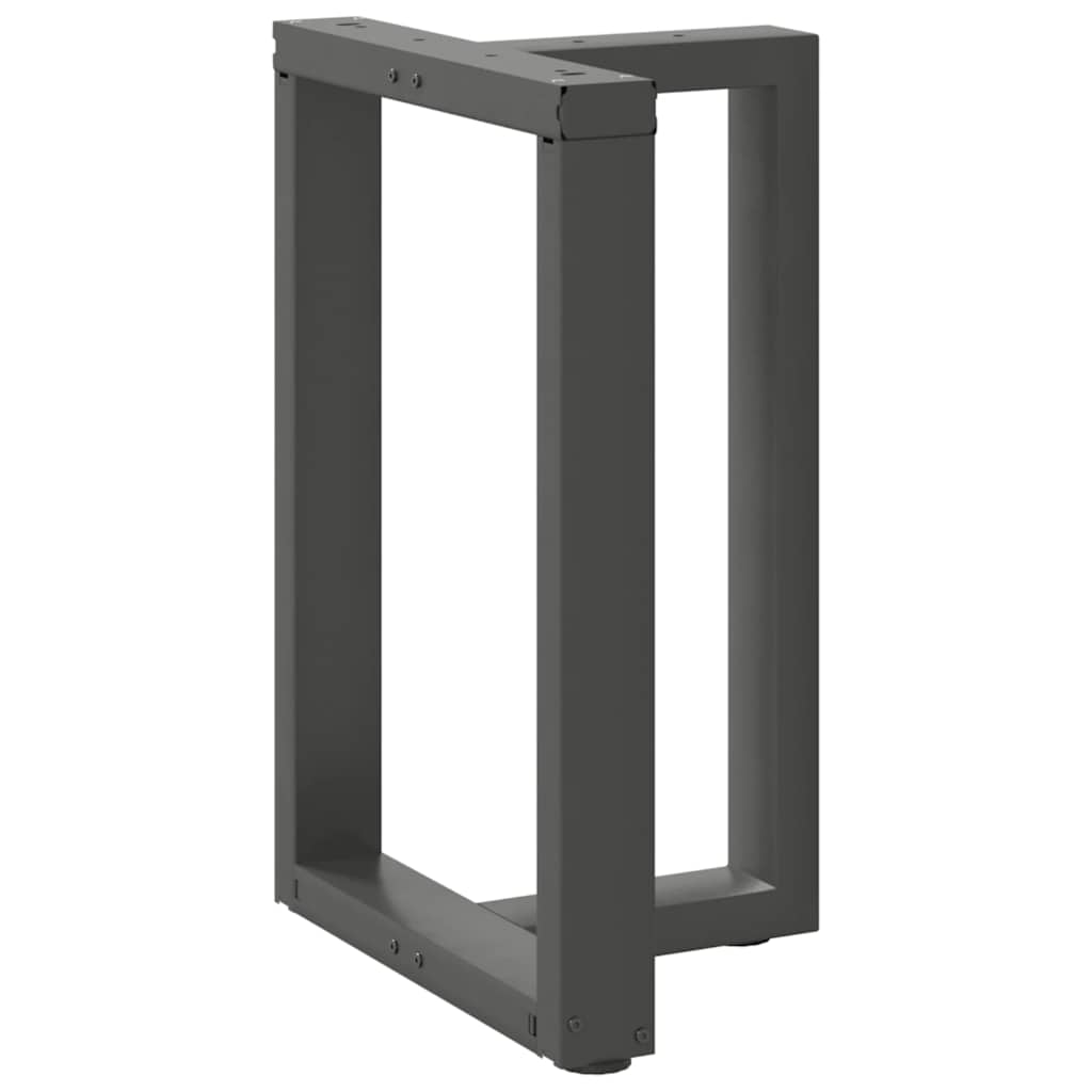Gambe per tavolo da pranzo a forma di T 2 pz Antracite 60x35x(72-73) cm Acciaio