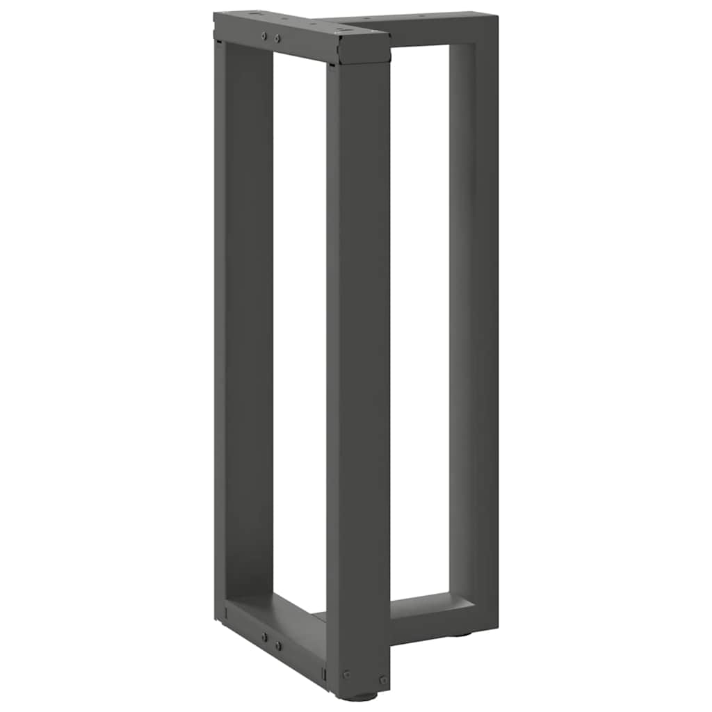 Gambe per tavolo da bar a forma di T 2 pz Antracite 40x35x(90-91) cm Acciaio
