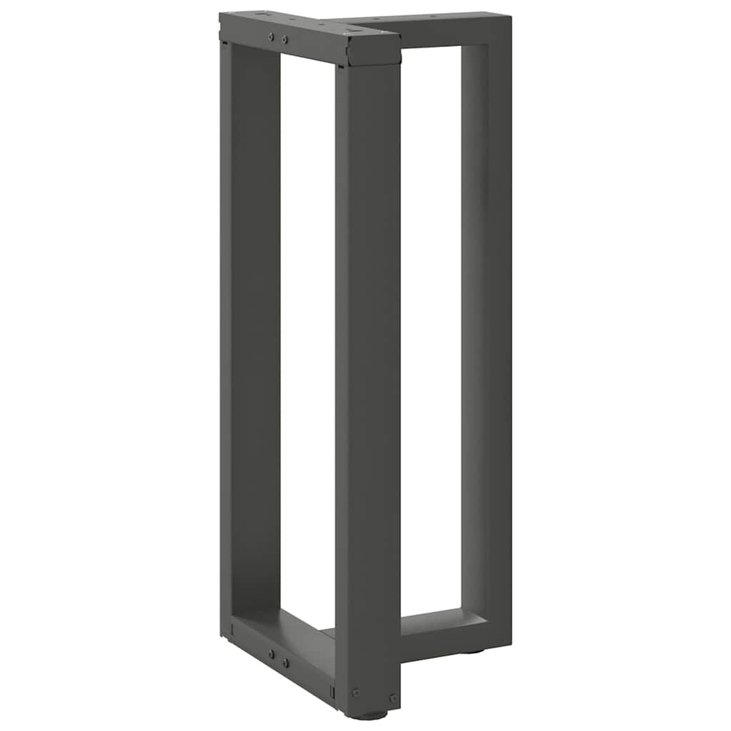 Gambe per tavolo da bar a forma di T 2 pz Antracite 50x35x(90-91) cm Acciaio
