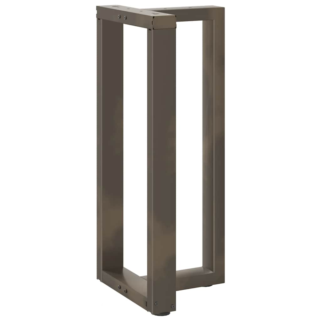 Gambe Tavolo Bar Forma T 2 pz Naturale 50x35x(91-92)cm Acciaio