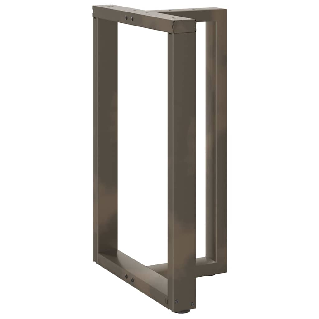 Gambe Tavolo Bar Forma T 2 pz Naturale 60x35x(91-92)cm Acciaio