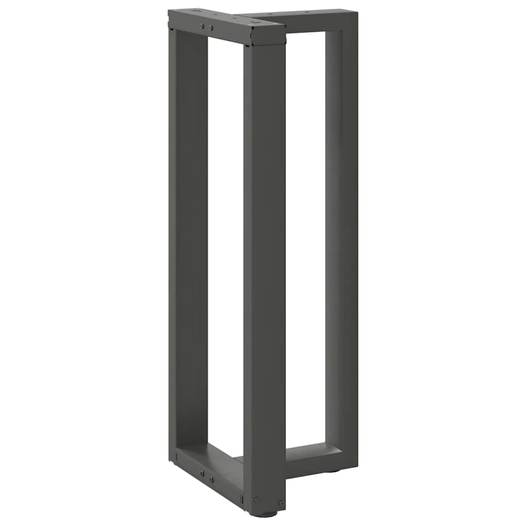 Gambe per tavolo da bar a forma di T 2 pz Antracite 40x35x(100-101) cm Acciaio