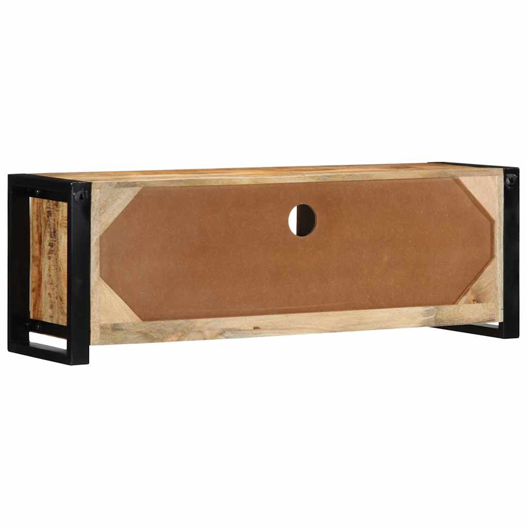 Mobile Porta TV 100x30x35 cm in Legno Massello di Mango Grezzo