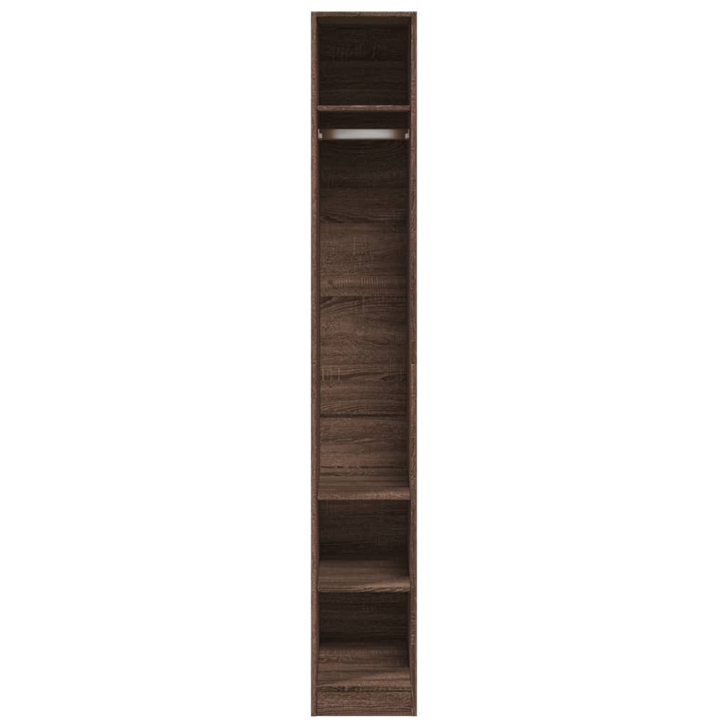 Armadio Rovere Marrone 30x50x200 cm in Legno Multistrato