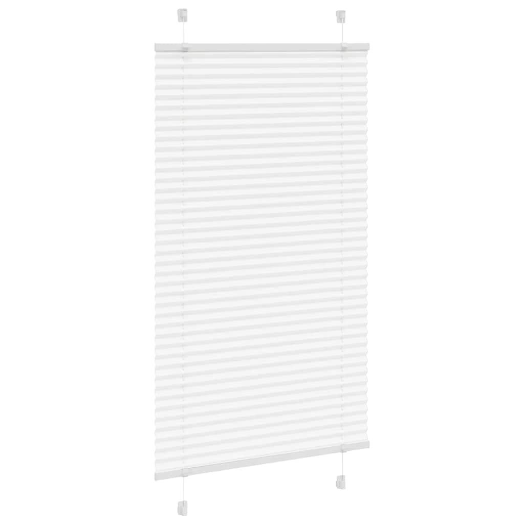 Tenda Plissettata Bianca 75x150 cm Larghezza Tessuto 74,4 cm