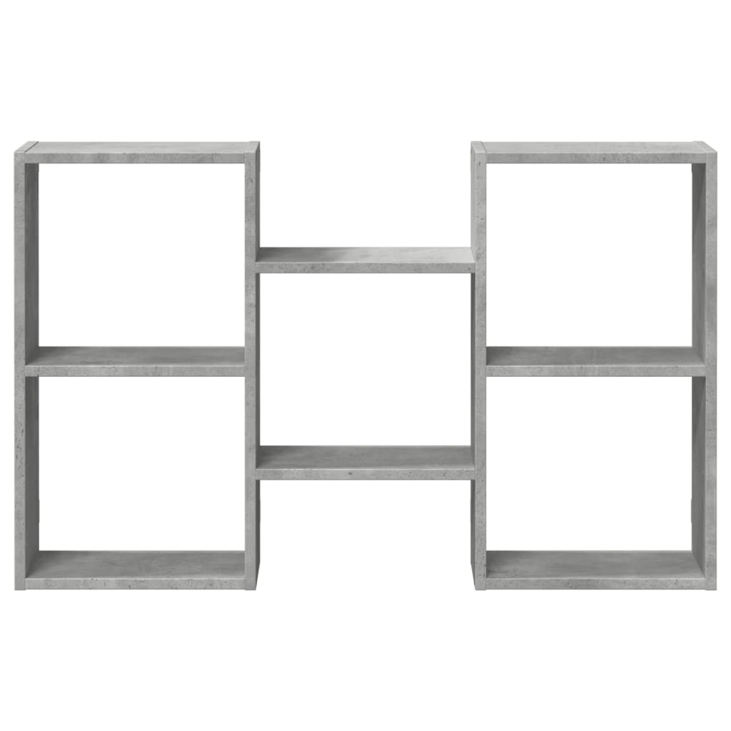 Scaffale a Muro Grigio Cemento 96x18x60 cm in Truciolato