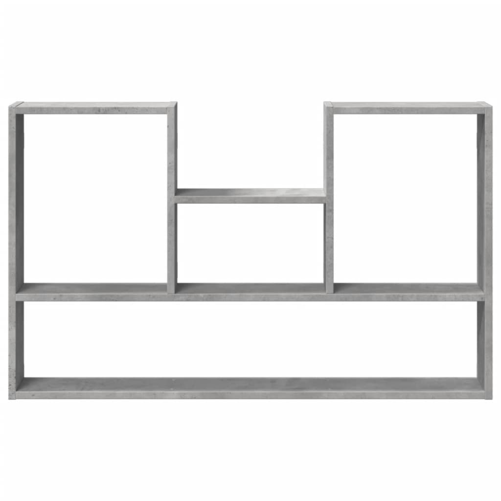 Scaffale a Muro Grigio Cemento 99x15x60 cm in Truciolato