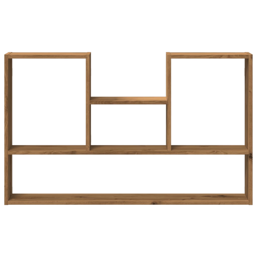 Scaffale a Parete Rovere Artigianale 99x15x60 cm in Truciolato