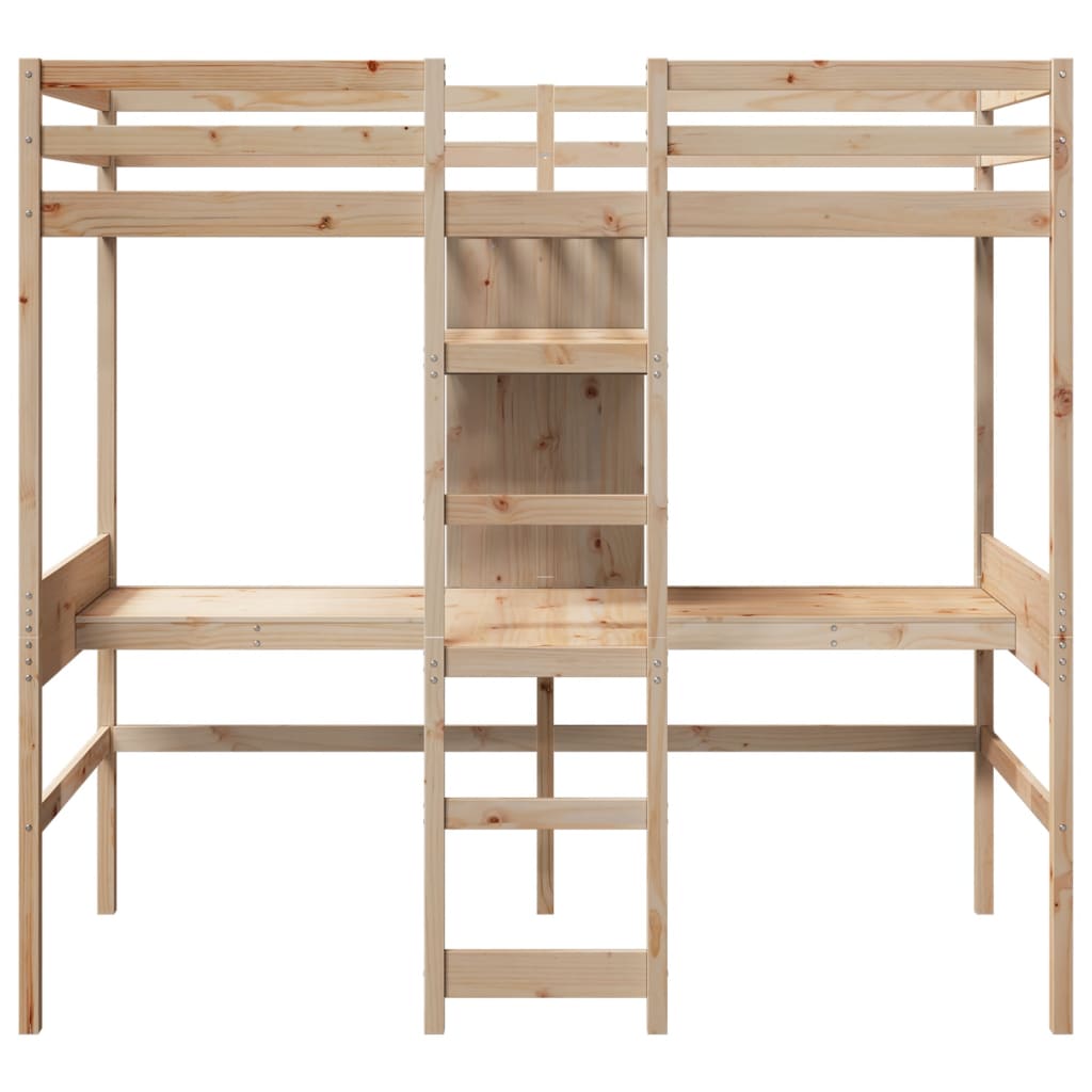 Giroletto Soppalco senza Materasso 75x190cm Legno Massello Pino