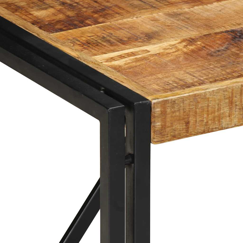 Tavolino 50x50x35 cm in Legno Massello di Mango Grezzo