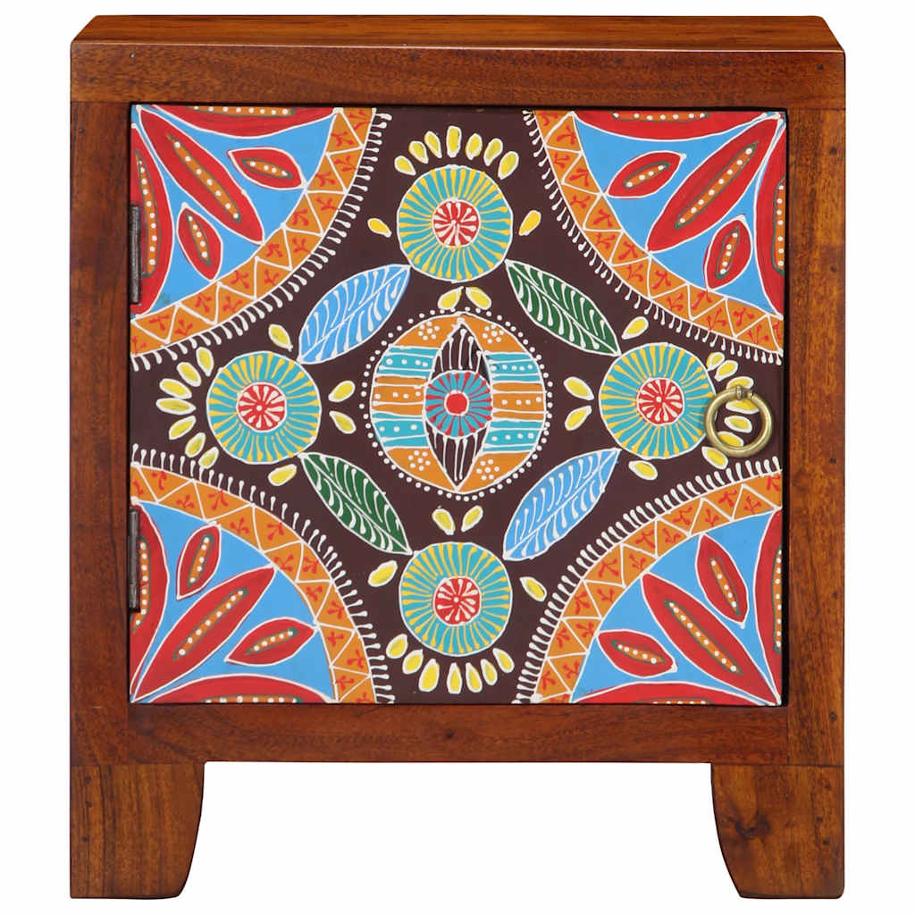 Comodino 40x30x45 cm in Legno Massello di Acacia