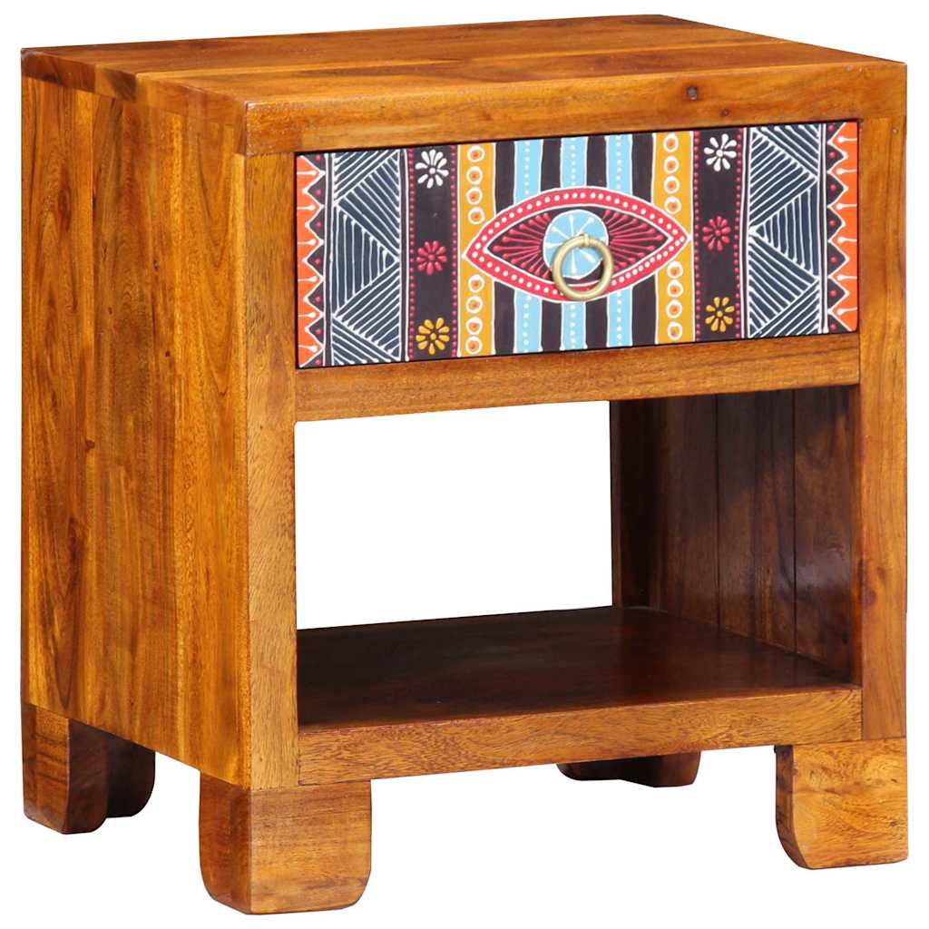 Credenza Multicolore 40 x 35 x 45 cm legno massello di acacia