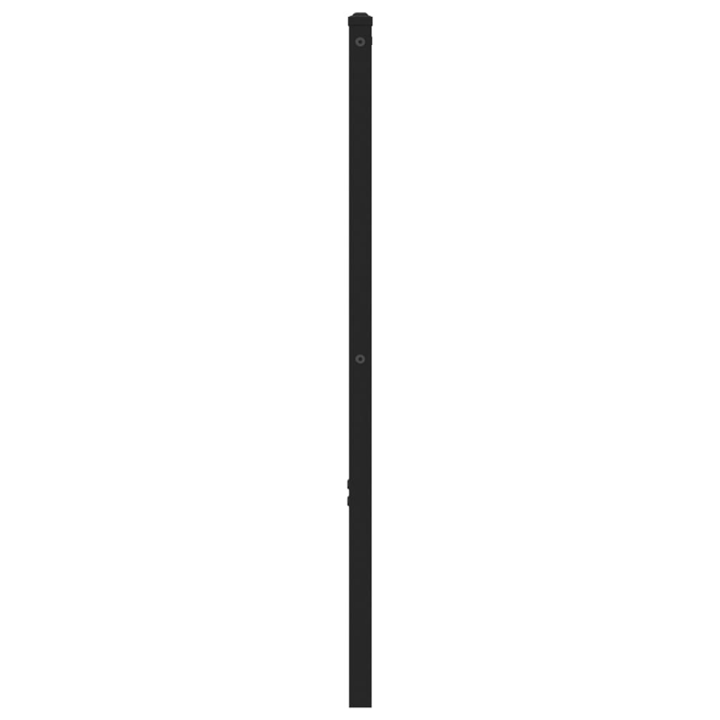 Testiera Rovere Fumo 120 cm in Ferro e Truciolato