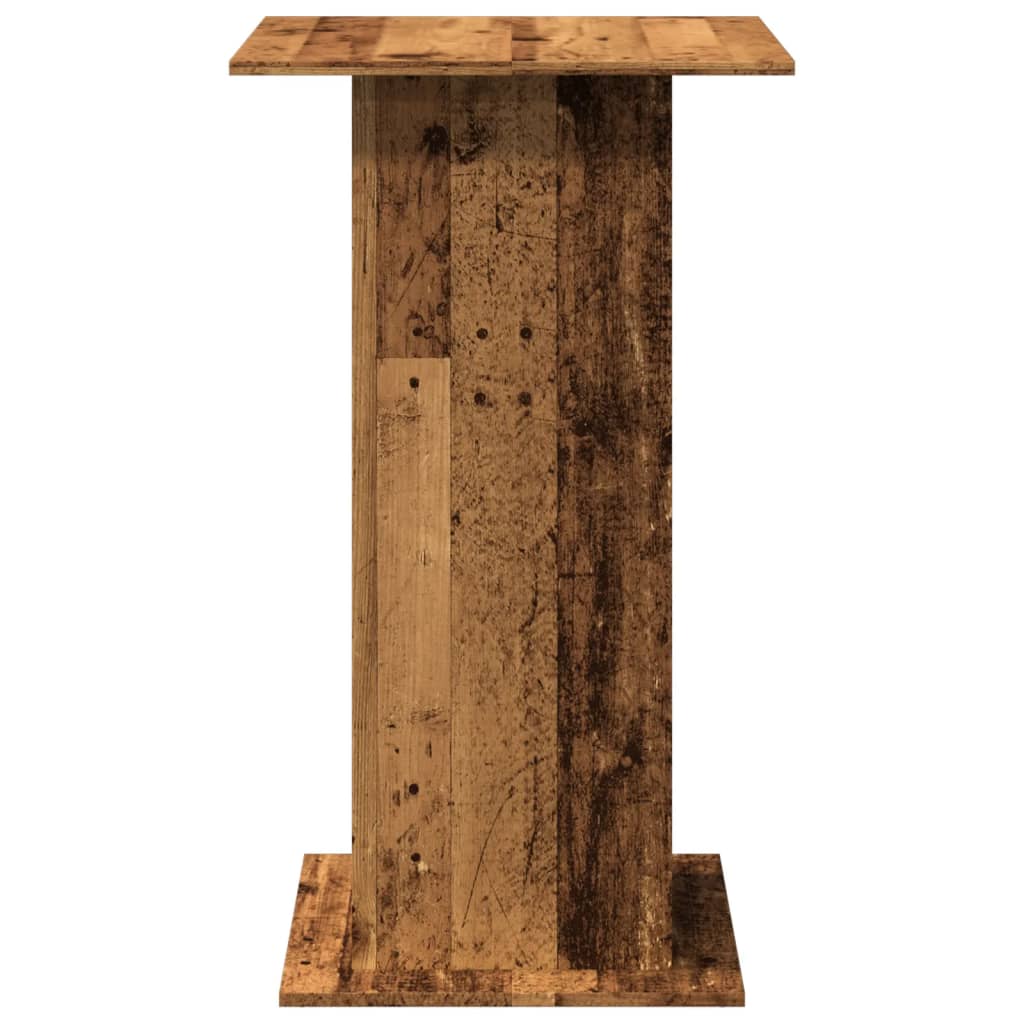 Tavolo Bar Portaoggetti Legno Antico 60x60x102cm in Multistrato