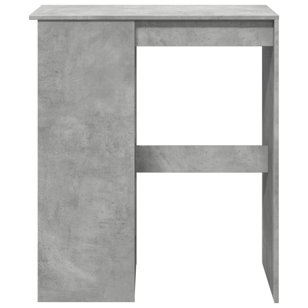 Tavolo Bar con Rastrelliera Grigio 90x47,5x103,5 cm Multistrato