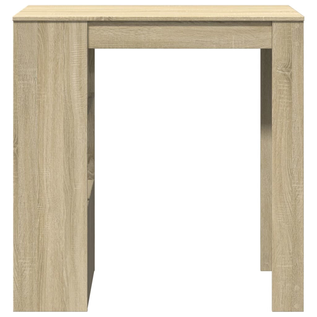 Tavolo Bar con Rastrelliera Sonoma 102x50x103,5 cm Multistrato