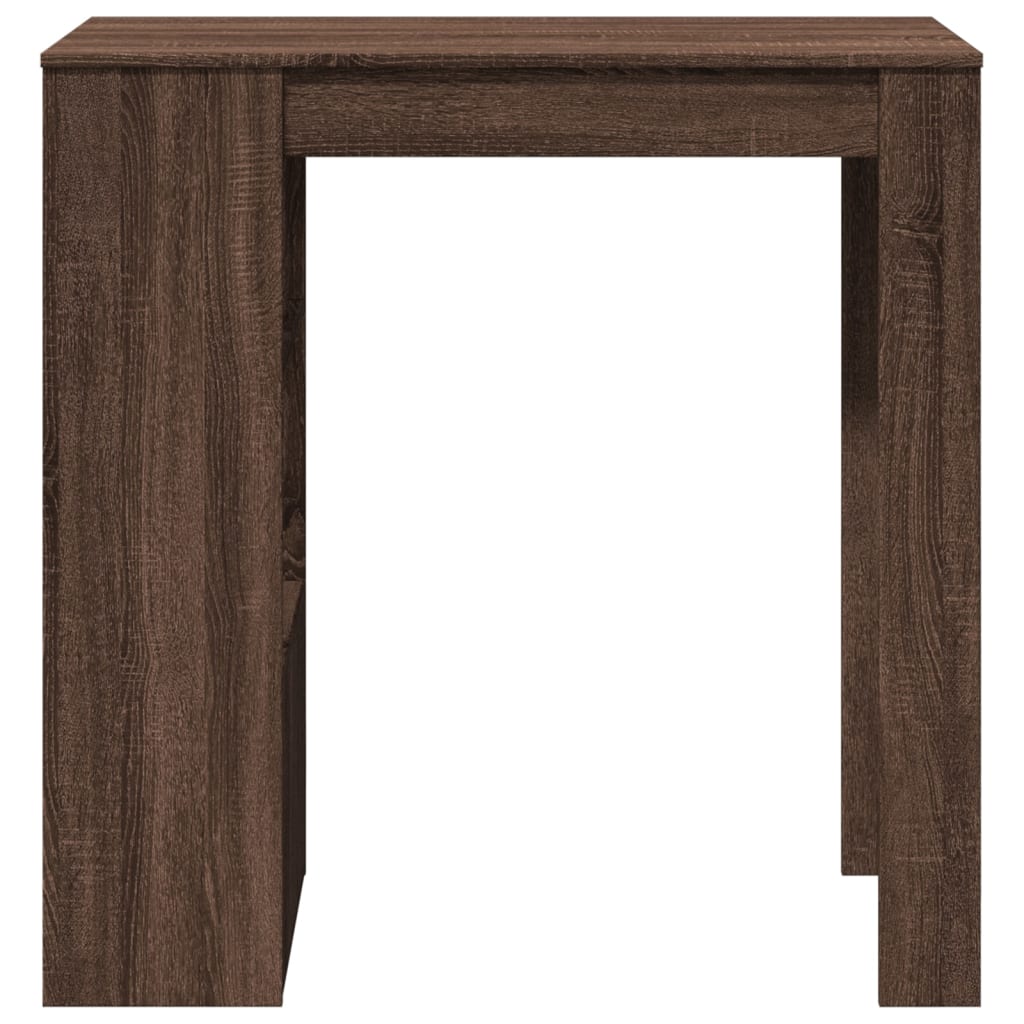 Tavolo Bar con Rastrelliera Marrone 102x50x103,5 cm Multistrato