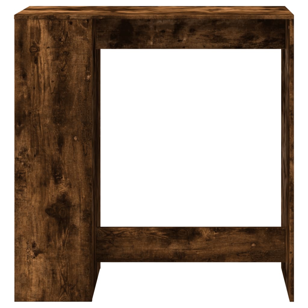 Tavolo Bar con Rastrelliera Rovere 101x40x103,5 cm Multistrato