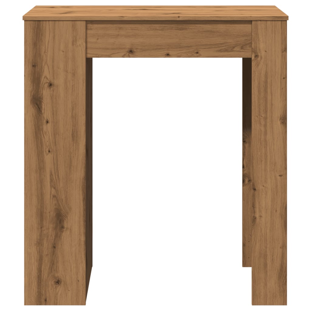 Tavolo Bar con Rastrelliera Rovere 95x47x103,5 cm Multistrato