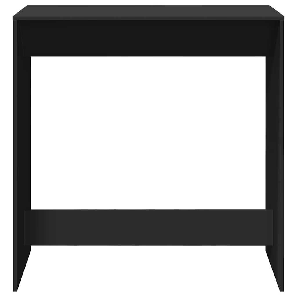 Tavolo da Bar Nero 102x50x103,5 cm in Legno Multistrato