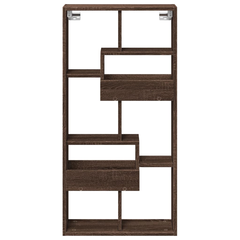Mobile a Parete Rovere Marrone 50x15x100 cm in Truciolato