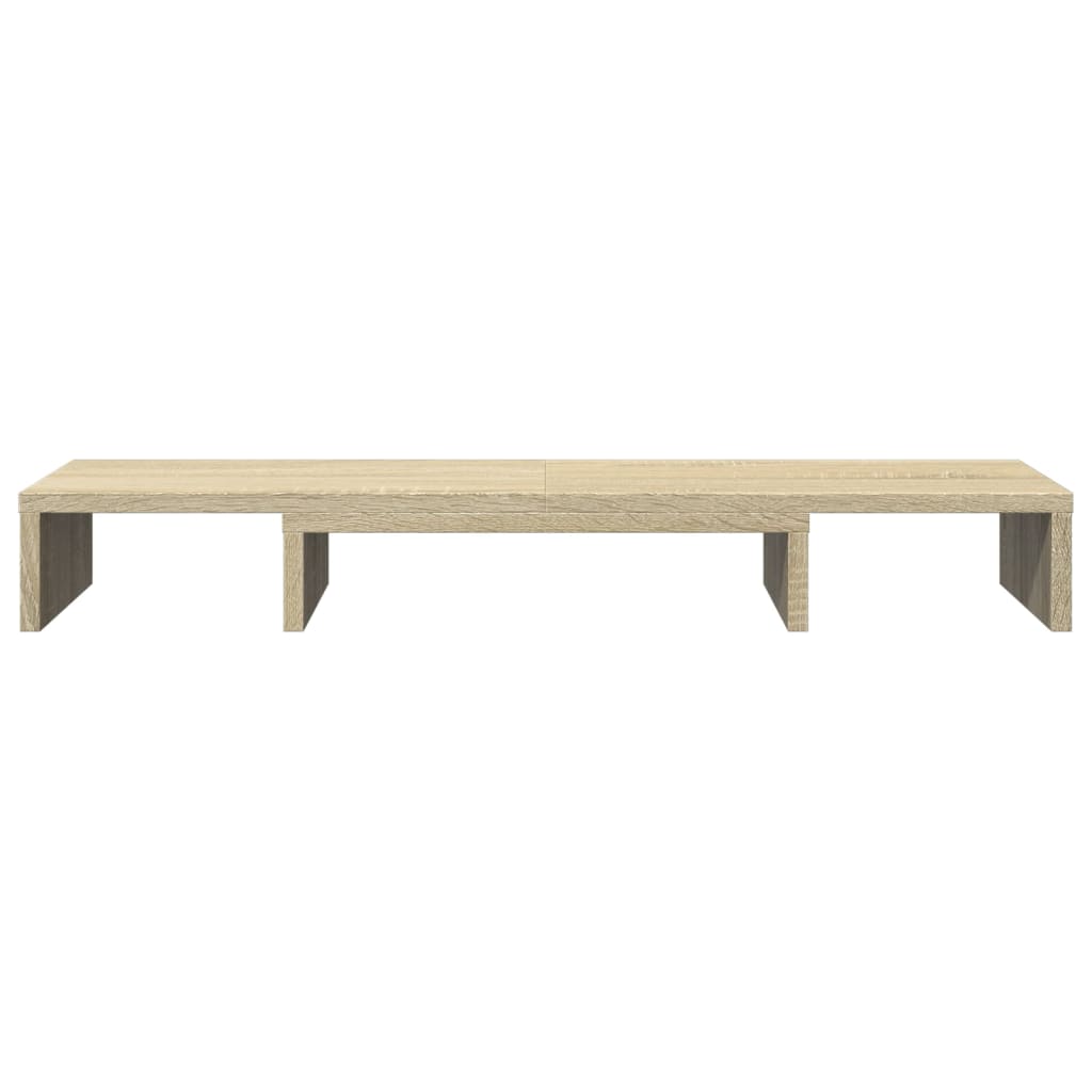 Supporto Monitor Regolabile Rovere 80x24x10,5 cm in Truciolato